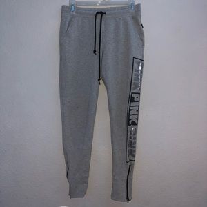 Grey PINK sweatpants